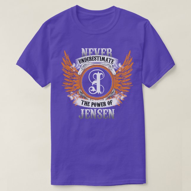Camiseta Jensen Name Shirt Nunca Subestima El Poder De (Diseño del anverso)