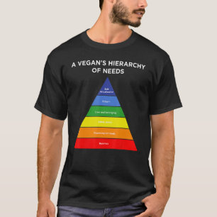 Camiseta Jerarquía Masiva De Necesidades Vegan Hummus