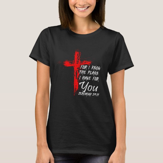 Camiseta Jeremiah 2911 Christian Cross  Men Women Wife Husb (Anverso)