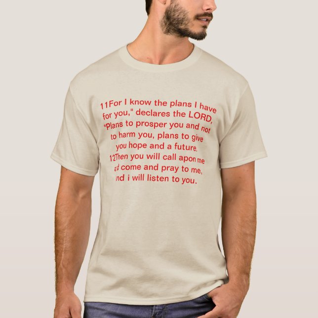 Camiseta Jeremiah 29, 11-14 (Anverso)