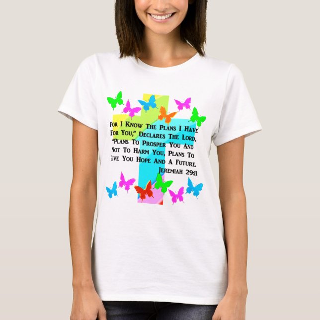 Camiseta JEREMIAH inspirador 29:11 CRISTIANO (Anverso)