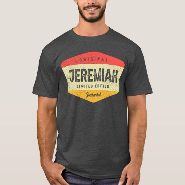 Camiseta Jeremiah Nombre Personalizado - Funny Jeremiah (Anverso)