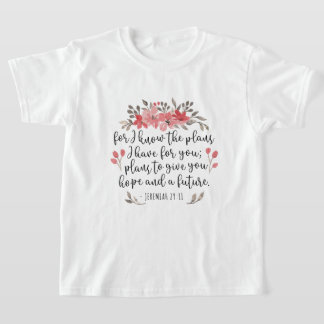 Camiseta Jeremías 29 11 - Para Conocer Los Planes - Floral