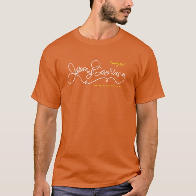 Camiseta Jeremy Bearimy in white with notation friends (Anverso)