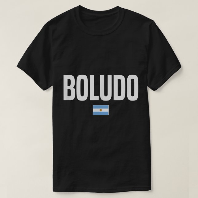 Camiseta Jerga argentina Boludo (Diseño del anverso)