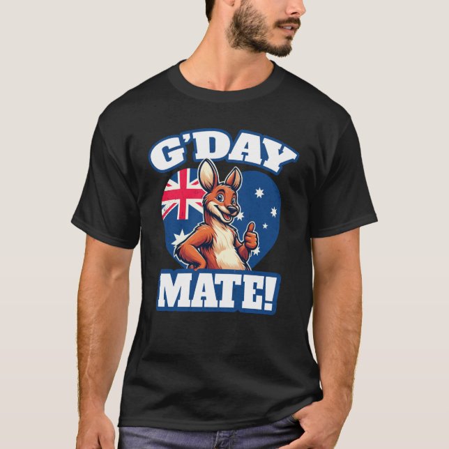 Camiseta Jerga australiana de G'day Mate (Anverso)