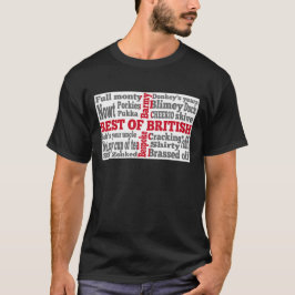 Camiseta Jerga inglesa sobre la bandera de San Jorge