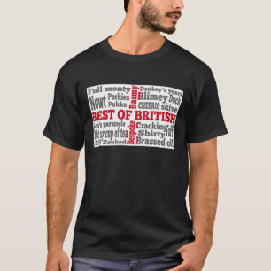 Camiseta Jerga inglesa sobre la bandera de San Jorge