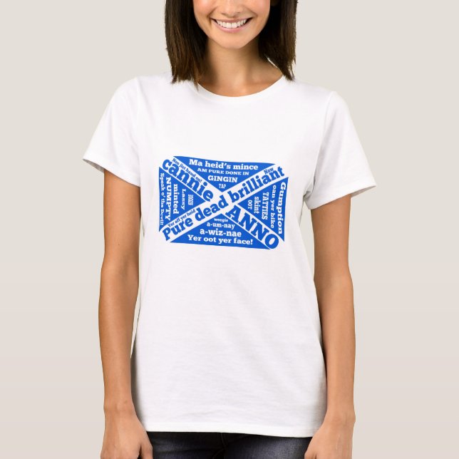 Camiseta Jerga y frases escocesas (Anverso)