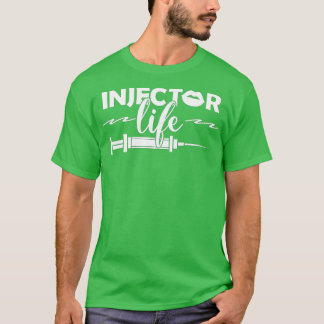 Camiseta Jeringa Duración del inyector de enfermeras estéti