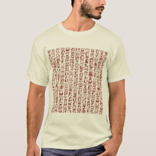 Camiseta jeroglífica egipcia