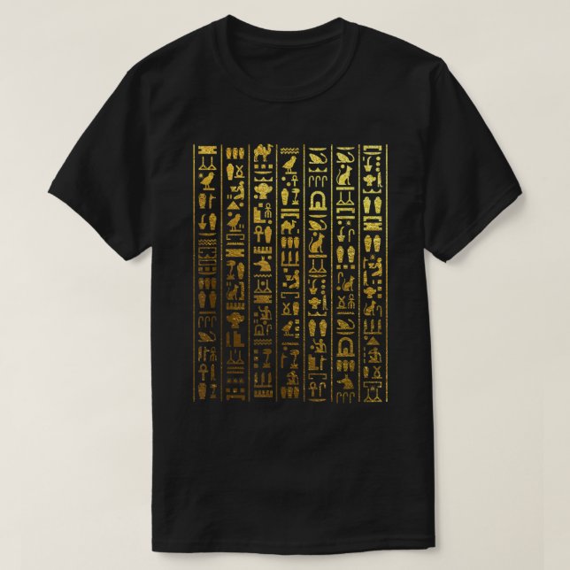 Camiseta Jeroglíficos egipcios - Antiguo Egipto (Diseño del anverso)
