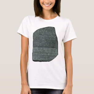 Camiseta Jeroglíficos egipcios antiguos de Rosetta Stone