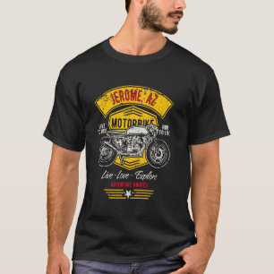 Camiseta Jerome AZ USA Motocicleta estilo retro con problem