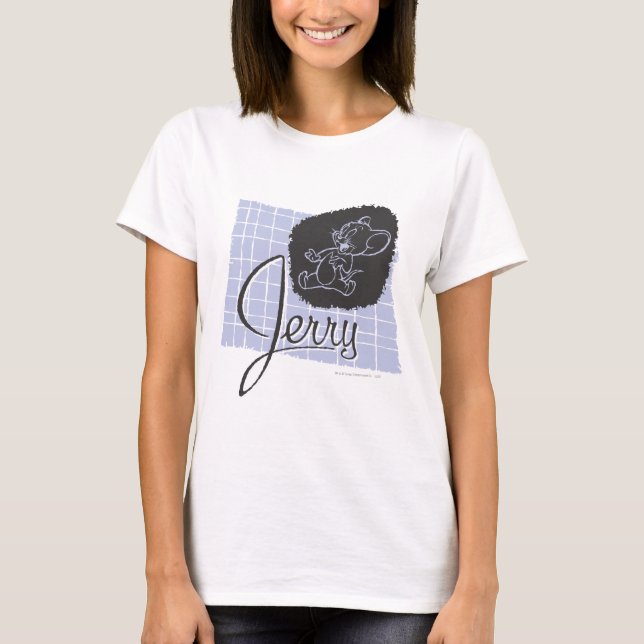 Camiseta Jerry Black and Blue Script (Anverso)