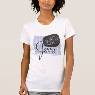 Camiseta Jerry Black and Blue Script
