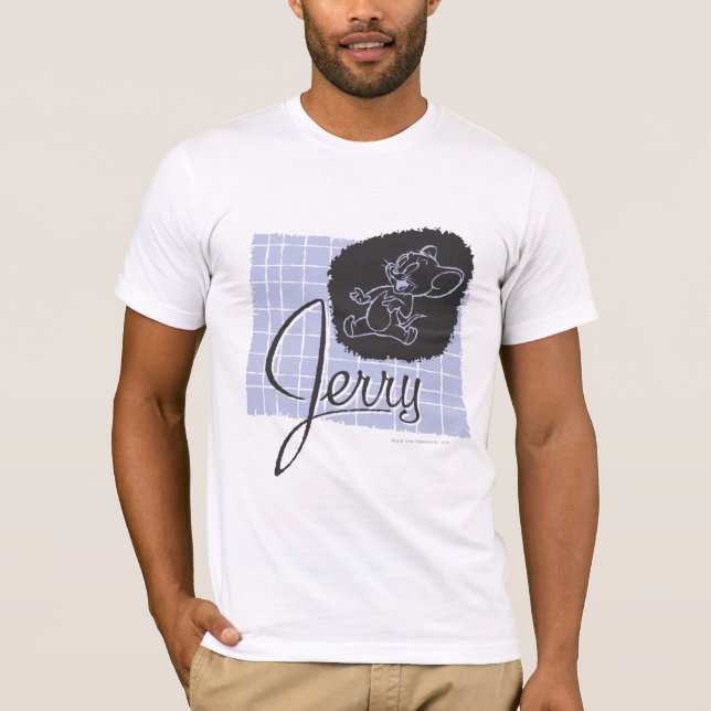 Camiseta Jerry Black and Blue Script (Anverso)