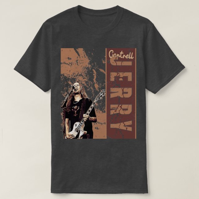 Camiseta Jerry Cantrell Brown Vintage (Diseño del anverso)