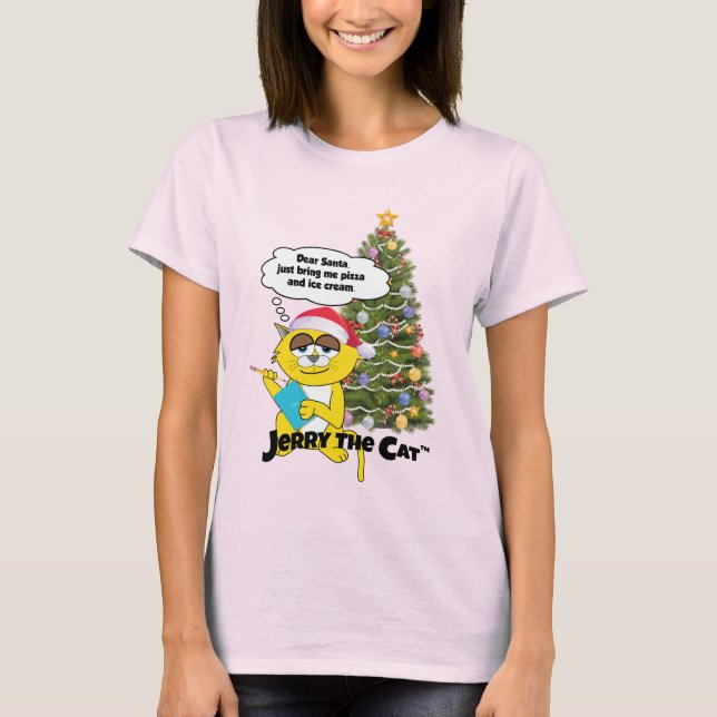 Camiseta Jerry El Cat Holiday Shirt (Anverso)