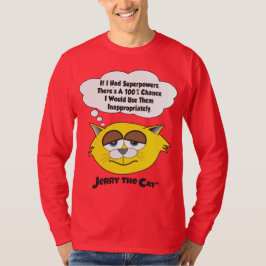 Camiseta Jerry el gato (si tuviera superpoderes)
