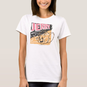 Camiseta Jerry Face sobre el queso
