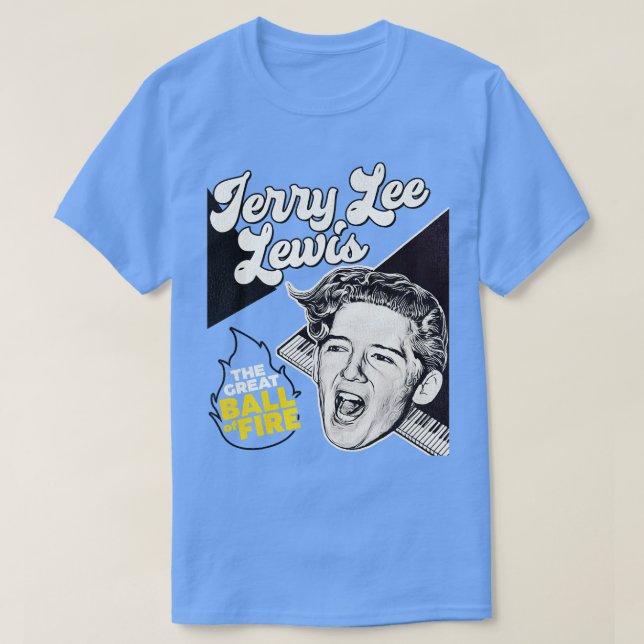 Camiseta Jerry Lee Lewis La Gran Pelota de Fuego (Diseño del anverso)