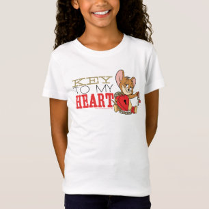 Camiseta Jerry Mouse "Key To My Heart" Valentine