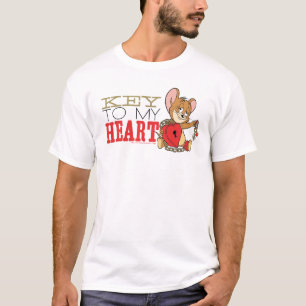 Camiseta Jerry Mouse "Key To My Heart" Valentine