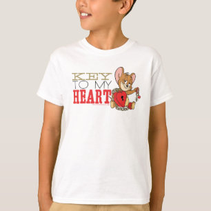 Camiseta Jerry Mouse "Llave a mi corazón" Valentine