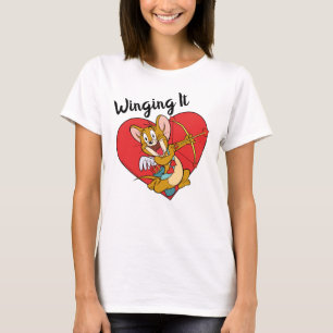 Camiseta Jerry Mouse vestido como Valentine Cupido