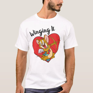 Camiseta Jerry Mouse vestido como Valentine Cupido