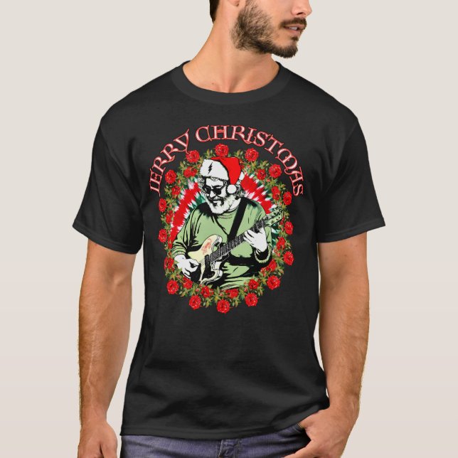 Camiseta Jerry Navidades Rosas Wreath (Anverso)