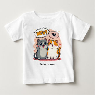 Camiseta Jersey Fina de Bebé con Nombre Personaliz