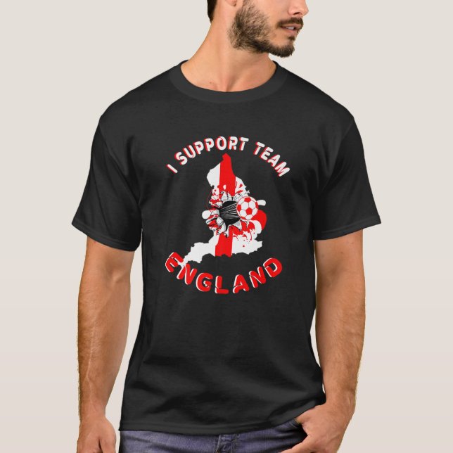 Camiseta Jersey, Yo Apoyo A Los Equipos De Inglaterra, Fútb (Anverso)