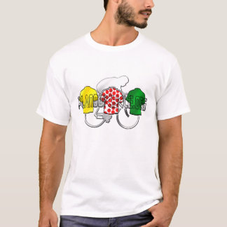 Camiseta Jerseys de ciclo lunar del verde amarillo y del