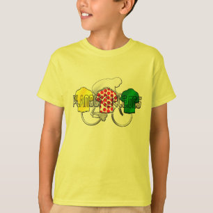 Camiseta Jerseys de ciclo lunar del verde amarillo y del