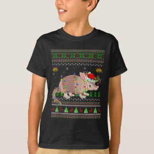 Camiseta Jerseys Feos de Navidad de Armadillo Santa de las