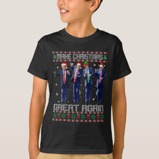 Camiseta Jerseys Feos de Navidad Grande Otra Vez Trump Dan