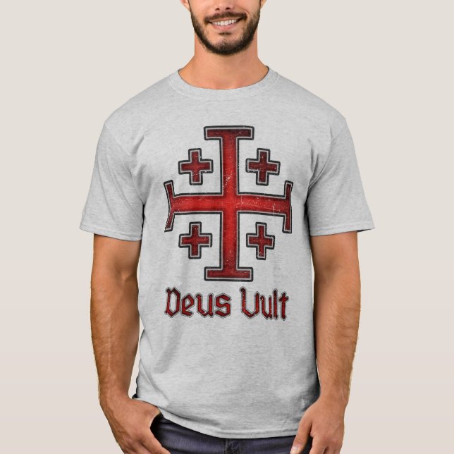 Camiseta Jerusalén Caballero Templario cruzada cruzada cris (Anverso)