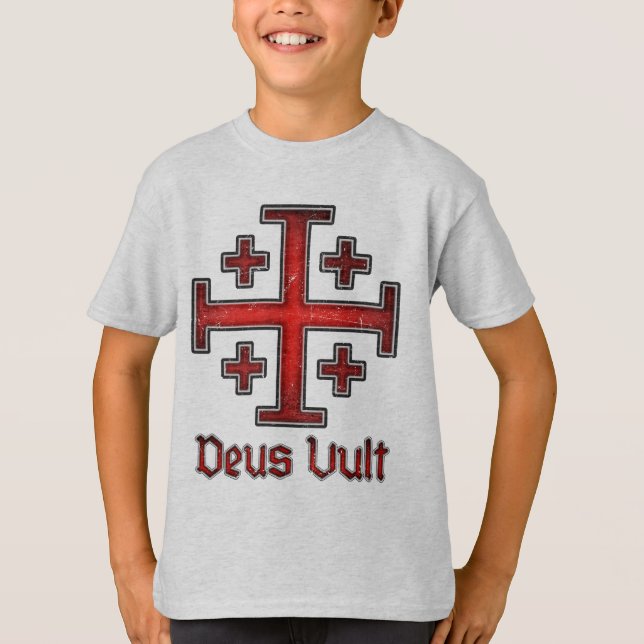 Camiseta Jerusalén Caballero Templario cruzada cruzada cris (Anverso)