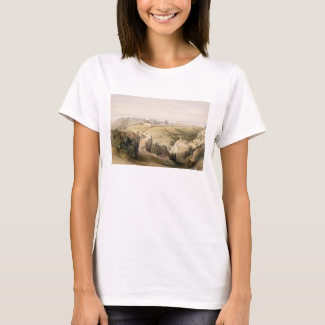 Camiseta Jerusalén desde el Monte de los Olivos, 8 de abril (Anverso)