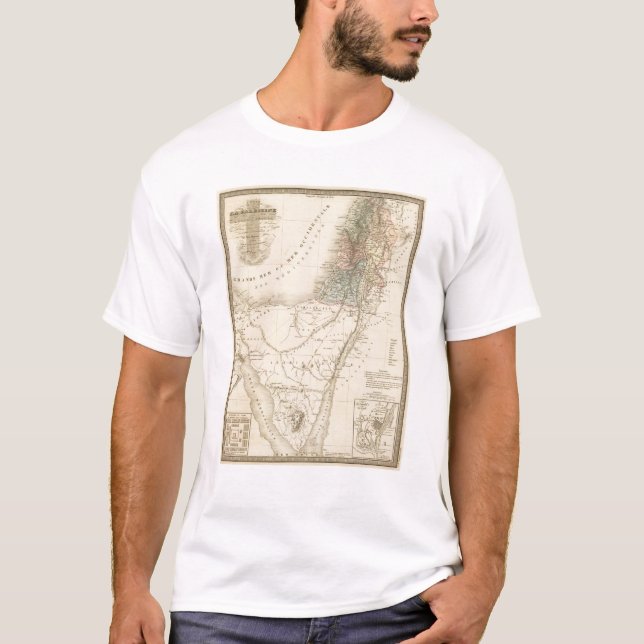 Camiseta Jerusalén histórica, Palestina (Anverso)