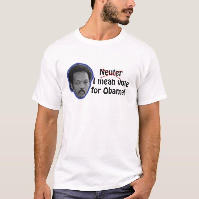 Camiseta Jesse Jackson Obama neutral (Anverso)