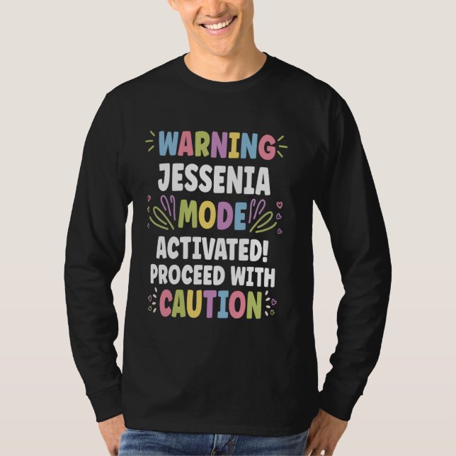 Camiseta JESSENIA Nombre Personalizado Funny Cute Personali (Anverso)