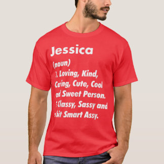 Camiseta Jessica Definición Personalizada Graciosa Cumpleañ