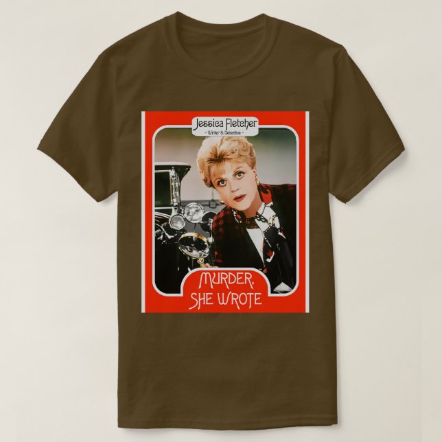 Camiseta Jessica Fletcher Trading d Murder Escribió Fan Ar (Diseño del anverso)