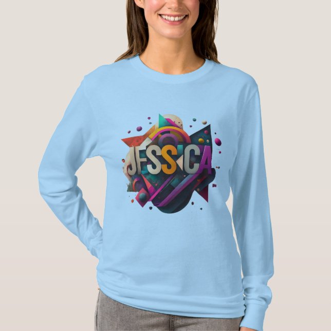 Camiseta "Jessica: Una declaración colorida" (Anverso)
