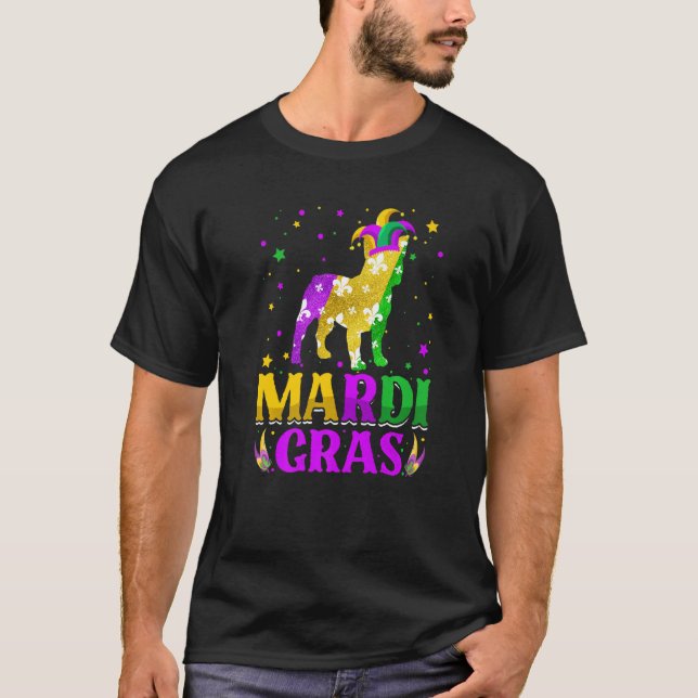 Camiseta Jester del Carnaval Francés de Perros del Bulldog  (Anverso)