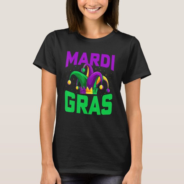 Camiseta Jester Hat Carnival Mardi Gras Party Men Women 1 (Anverso)