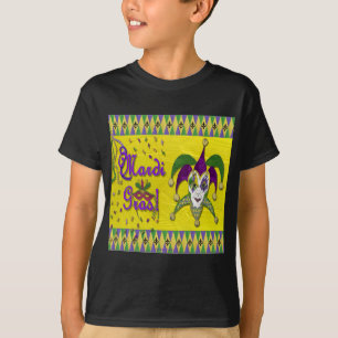 Camiseta Jester Mask Mardi Gras Harlequin